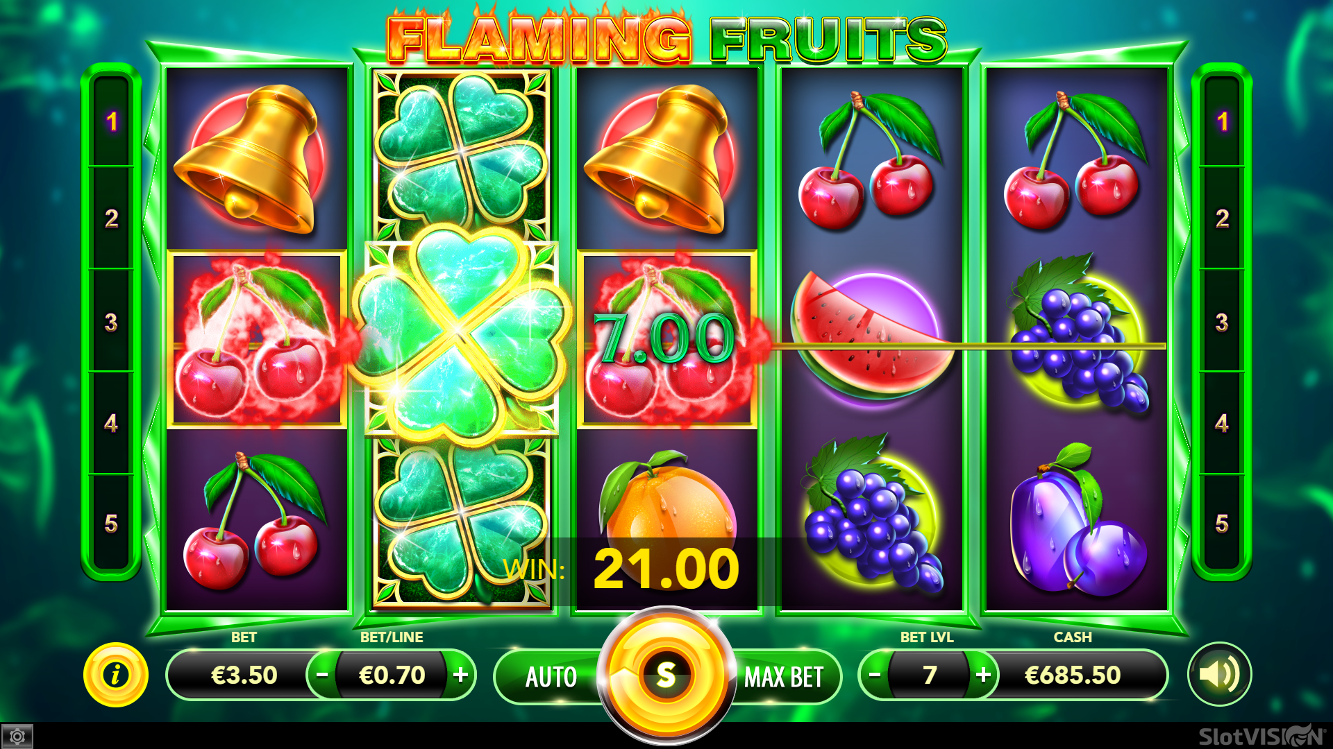 Flaming Fruits Slot Machine